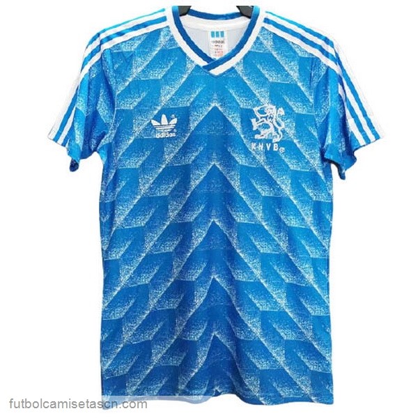 Tailandia Camiseta Países Bajos 2ª Retro 1988 Azul